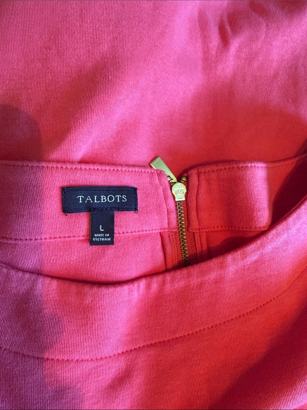 Talbots pink dress 100% cotton size large - Picture 6 of 8